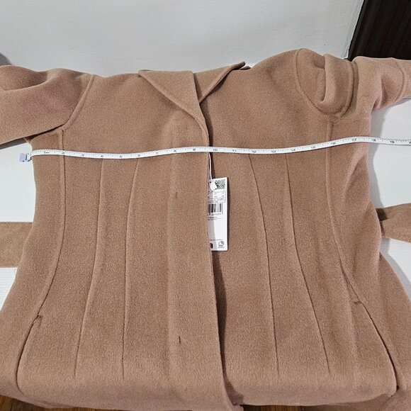 Mango Wool coat with handmade belt Medium Brown Women's Size XS 57006721 - Picture 11 of 12